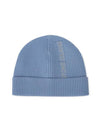 Men's Lettering Logo Beanie Powder Blue - STONE ISLAND - BALAAN 1