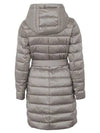 Novef Reversible Hood Long Padded Ivory - MAX MARA - BALAAN.