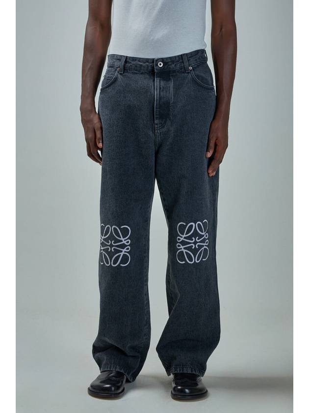 Anagram Baggy Jeans Black - LOEWE - BALAAN 2