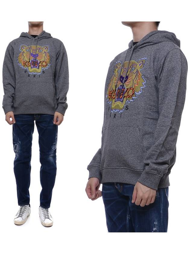 Men's Tiger Hooded Sweatshirt 5SW418_4XK_98_19F - KENZO - BALAAN 1