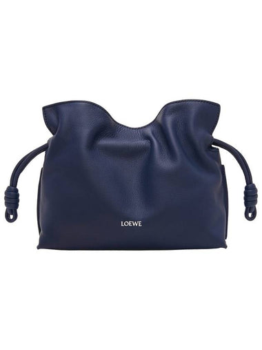 Mini Nappa Flamenco Clutch Bag Abyss Blue - LOEWE - BALAAN 1