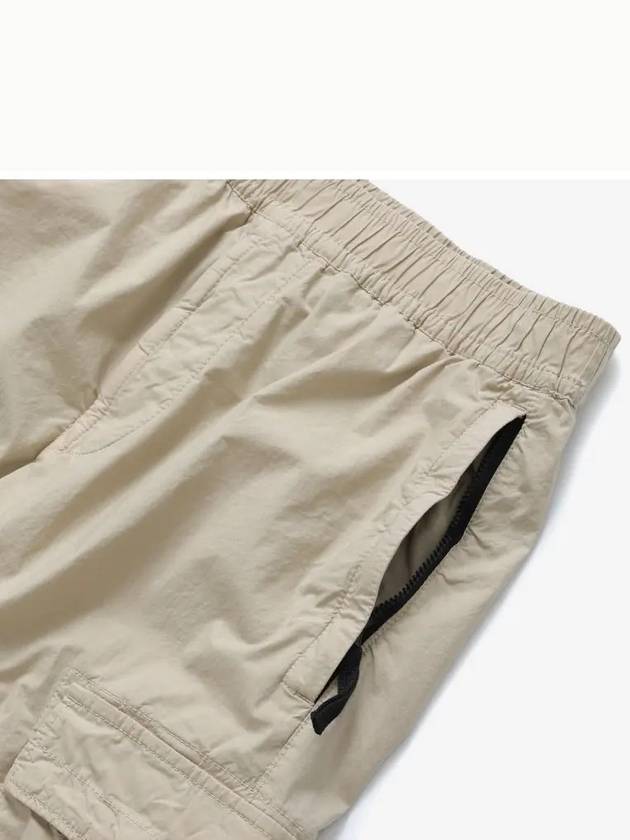 Stretch Cotton Tela Paracadute Cargo Straight Pants Sand - STONE ISLAND - BALAAN 4