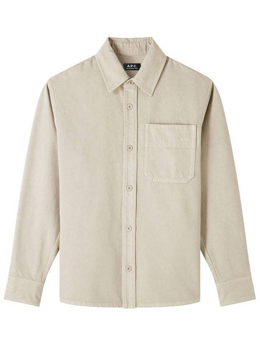 Basile Brodee Long Sleeve Shirt Beige - A.P.C. - BALAAN 2