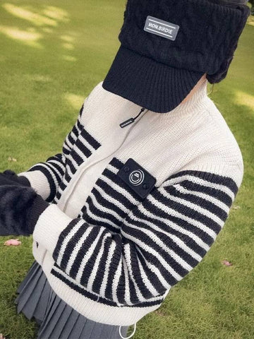 Duck down balance knit jumper IVORY - MONBIRDIE GOLF - BALAAN 1