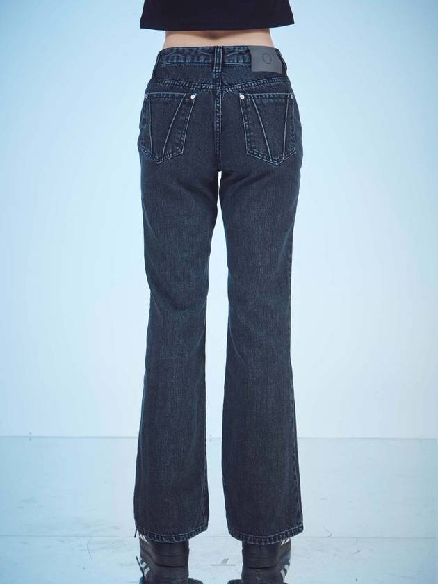 Cut Out Zipper Denim Pants Grey - DILETTANTISME - BALAAN 5