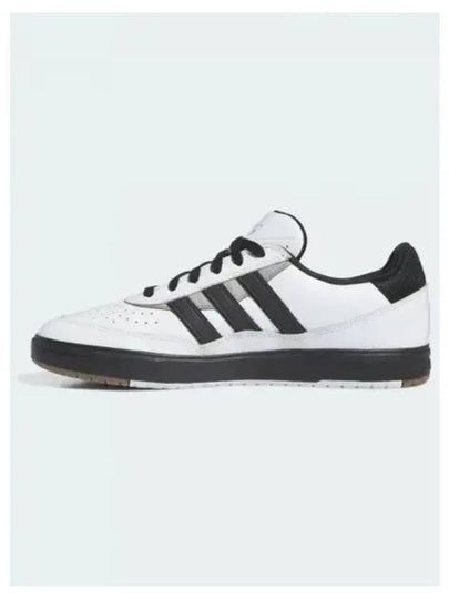 TYSHAWN II Leather Low Top Sneakers Black Crystal White - ADIDAS - BALAAN 2