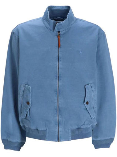 Stand Up Collar Bomber Jacket Vessel Blue - POLO RALPH LAUREN - BALAAN 1