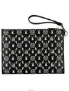 Skull Monogram Clutch Bag Black - PHILIPP PLEIN - BALAAN 3