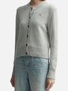 Baby Fox Cardigan Light Gray Women s - MAISON KITSUNE - BALAAN 6