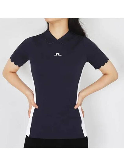 Golf Elina Regular Fit Short Sleeve T-Shirt Navy - J.LINDEBERG - BALAAN 2