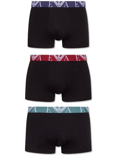 Stretch Cotton Logo Boxer Briefs 3 Packs - EMPORIO ARMANI - BALAAN 1