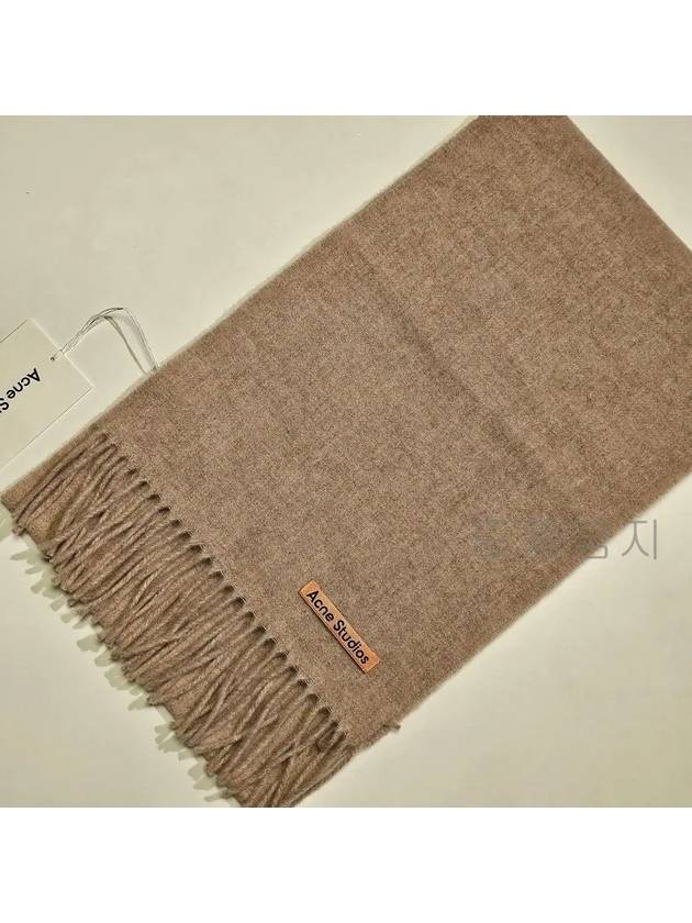 Wool Fringe Muffler Oatmeal Melange - ACNE STUDIOS - BALAAN 4