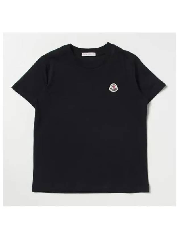 Kids Felt Logo T Shirt 8C0001883907 999 - MONCLER - BALAAN 1