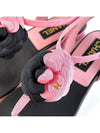 Camellia Flip Flop Sandals Black Pink G39057 - CHANEL - BALAAN 3