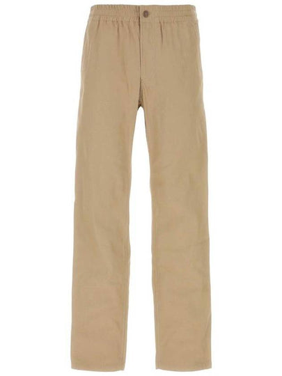 Elastic Waistband Straight Pants Beige - A.P.C. - BALAAN 2