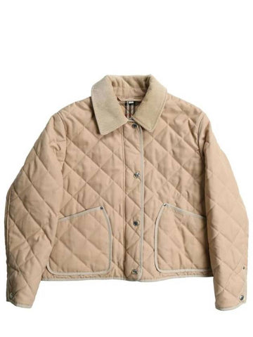 quilted classic collar jacket 8096026 - BURBERRY - BALAAN 1