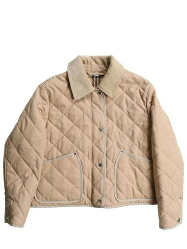 Quilted Classic Collar Jacket Beige - BURBERRY - BALAAN 1