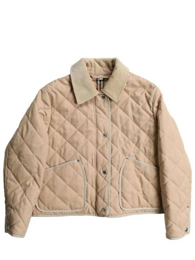 Quilted Classic Collar Jacket Beige - BURBERRY - BALAAN 1