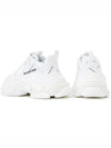 Triple S All-Over Logo Low Top Sneakers White - BALENCIAGA - BALAAN 7