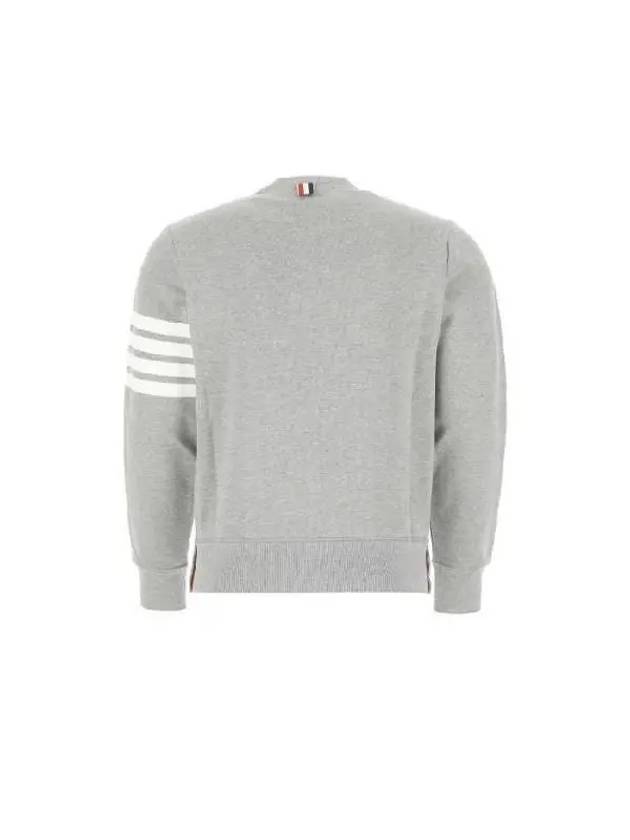 4 Bar Loopback Jersey Sweatshirt Light Grey - THOM BROWNE - BALAAN 3