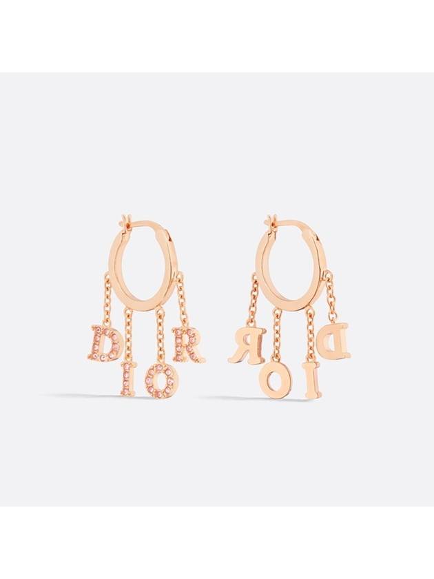 Revolution Earrings Gold Pink - DIOR - BALAAN 3