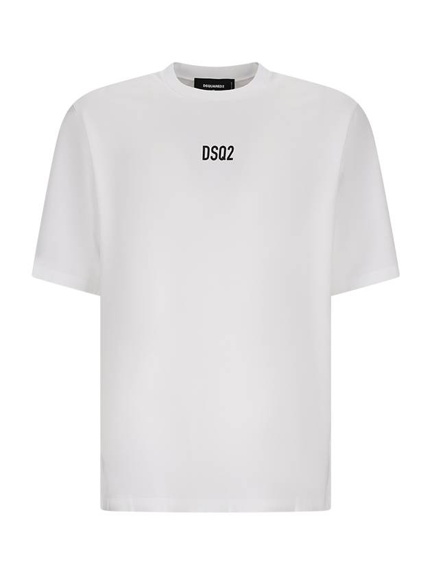 LOGO-PRINT COTTON T-SHIRT - DSQUARED2 - BALAAN 1