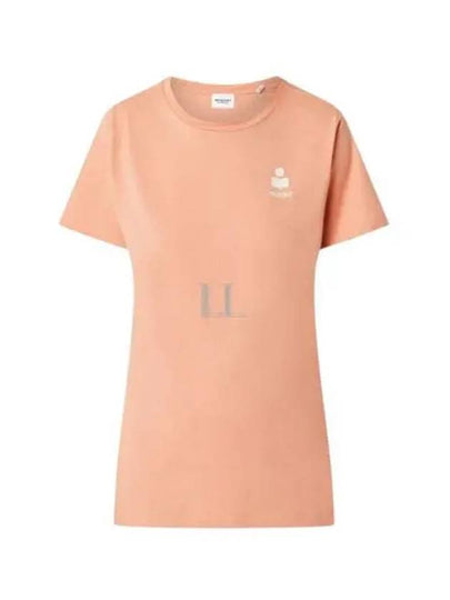 Aby Logo Short Sleeve T-Shirt Papaya Orange - ISABEL MARANT - BALAAN 2