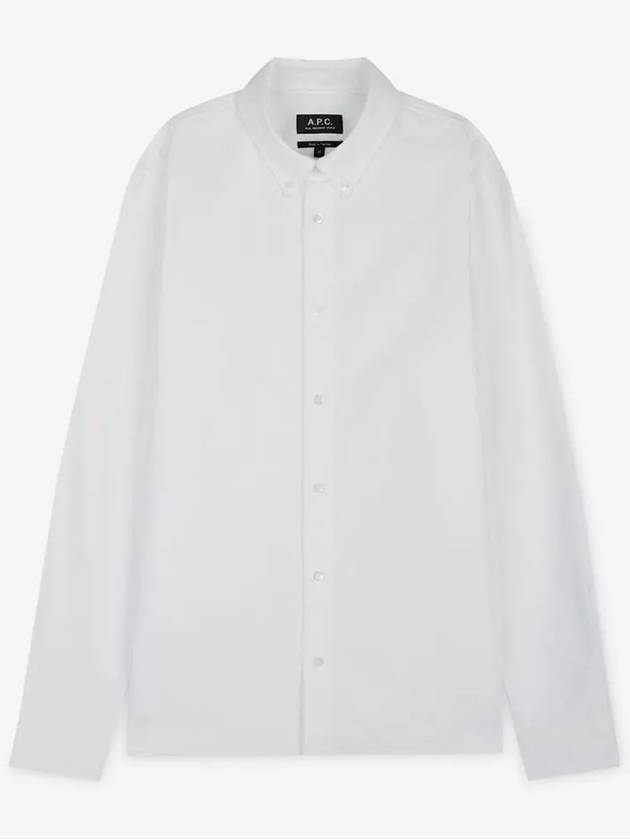 Men's Chemise GreGG Long Sleeve Shirt White - A.P.C. - BALAAN 3