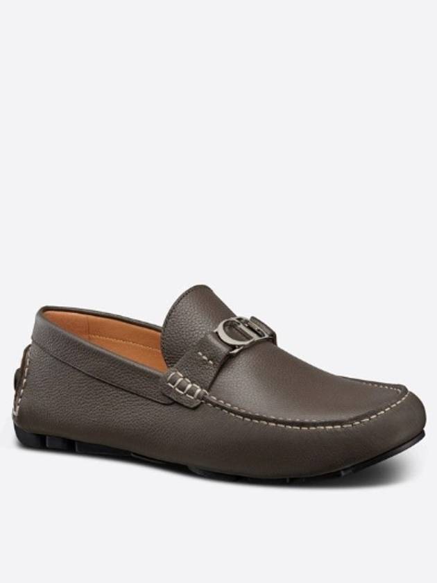 CD Signature Buckle Strap Loafers Brown - DIOR - BALAAN 2