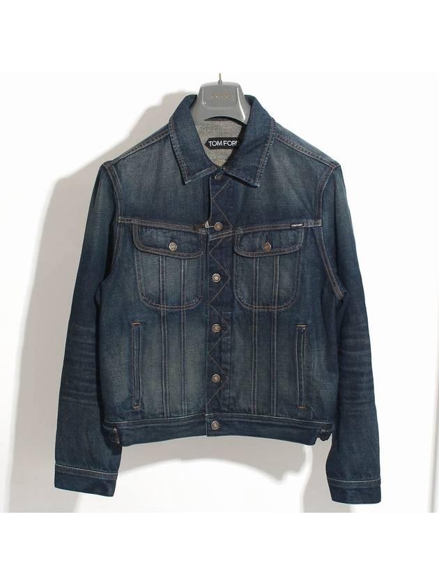 Cotton Denim Jacket Blue - TOM FORD - BALAAN 2