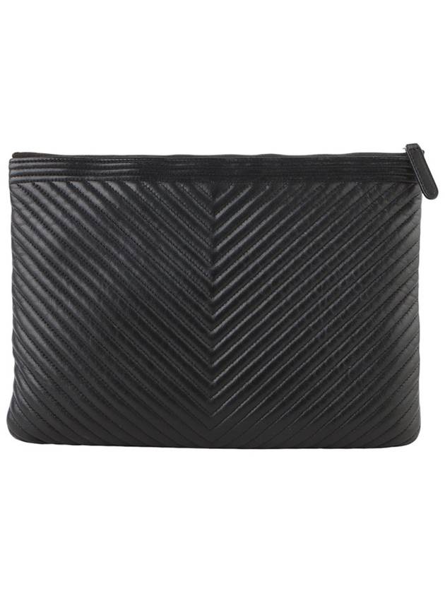 A84406 Boy Lambskin Clutch Bag New Medium 33536Y 3 - CHANEL - BALAAN 3