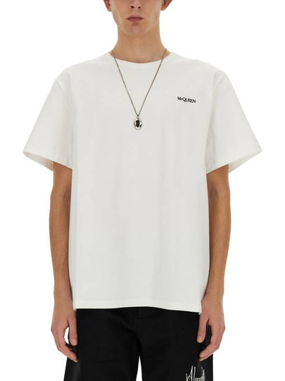 Short Sleeve T-Shirt 776281QXAAB 0965 White - ALEXANDER MCQUEEN - BALAAN 2