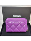 Card wallet zipper purple gold AP0216 - CHANEL - BALAAN 2