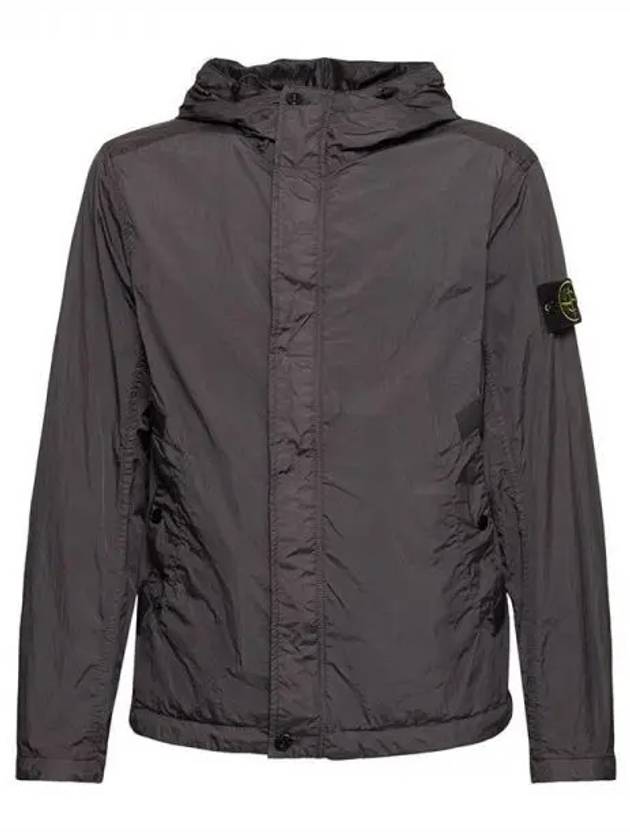 4100092 Crinkle Reps R-NY Wind Resistant Anti Drop Hooded Jacket Grey - STONE ISLAND - BALAAN 2