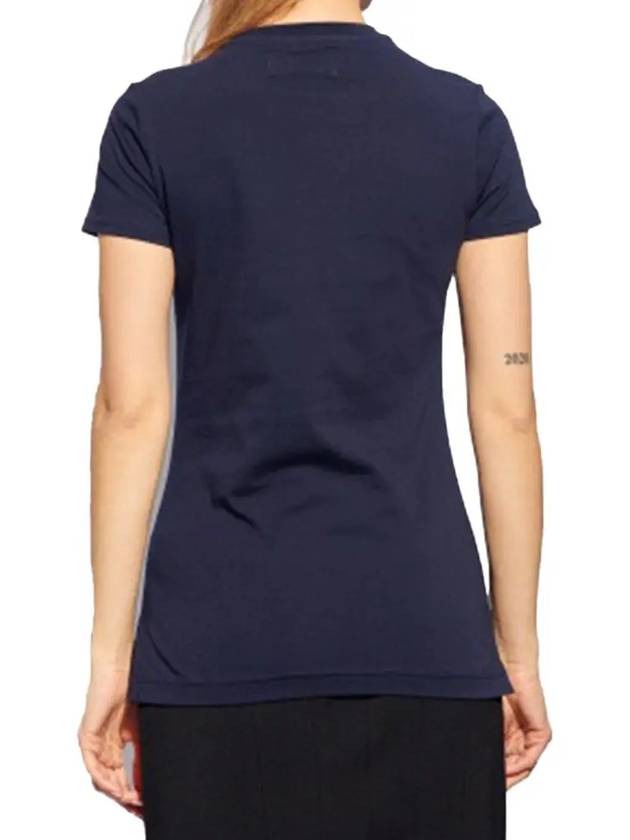 Embroided ORB Peru Short Sleeve T-Shirt Navy - VIVIENNE WESTWOOD - BALAAN 5