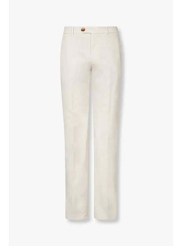 Men s Stretch Cotton Criss Pants Cream - BRUNELLO CUCINELLI - BALAAN 1