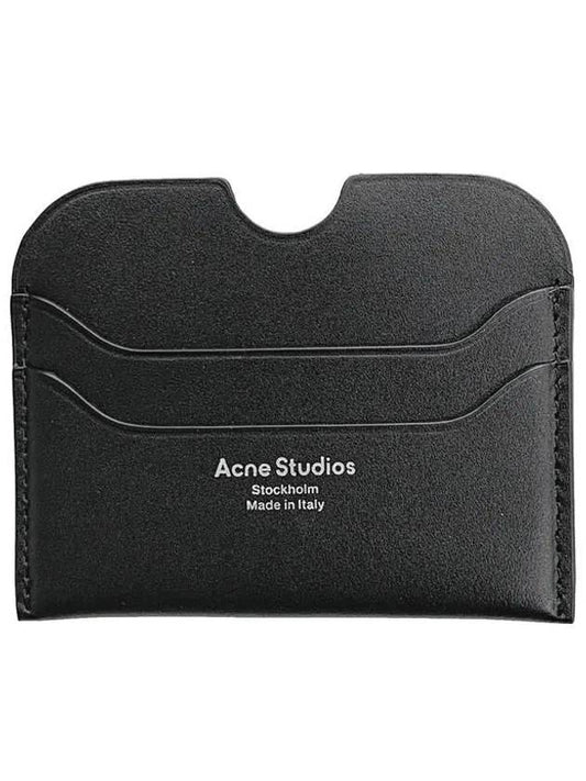 Silver Logo Card Wallet Black - ACNE STUDIOS - BALAAN 2