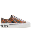 TB Pattern Low Top Sneakers Orange - BURBERRY - BALAAN 3