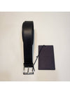 Leather Belt Black Black - PRADA - BALAAN 7