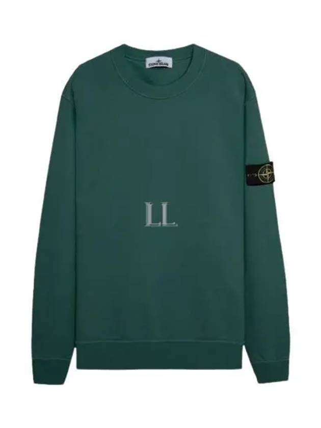 Wappen Patch Crew Neck Sweatshirt Green - STONE ISLAND - BALAAN 2