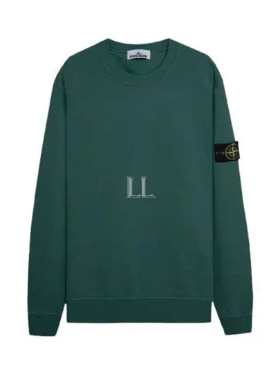 Wappen Patch Crew Neck Sweatshirt Green - STONE ISLAND - BALAAN 2