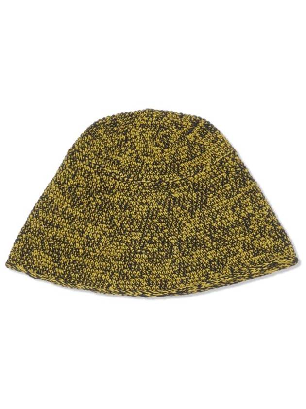 Embroidered Logo Chunky Knit Bucket Hat Green - GANNI - BALAAN 3