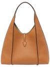 T Timeless Leather Hobo Tote Bag Brown - TOD'S - BALAAN 5