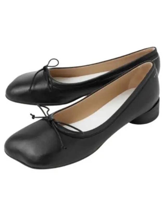 Anatomic Leather Ballerina Flats Black - MAISON MARGIELA - BALAAN 2