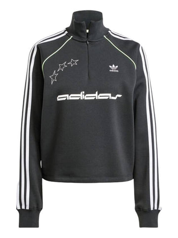 Half Zip Sweatshirt Black - ADIDAS - BALAAN 1