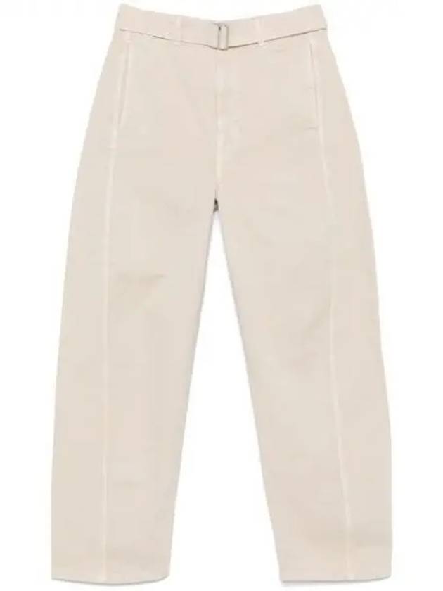 TWISTED COTTON DENIM PANTS - LEMAIRE - BALAAN 1