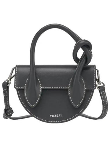 mini pretzel tote bag black handbag - YUZEFI - BALAAN 1