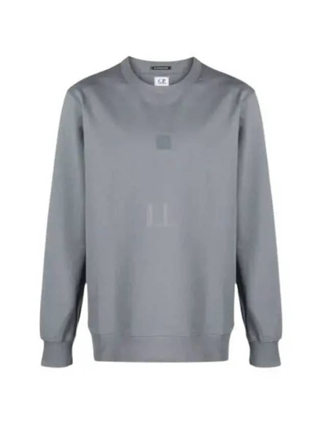 Metropolis Series Stretch Fleece Logo Sweatshirt Grey - CP COMPANY - BALAAN 2