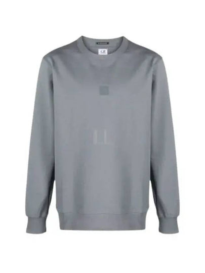 Metropolis Series Stretch Fleece Logo Sweatshirt Grey - CP COMPANY - BALAAN 2