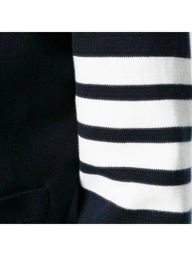 Milano Stitch 4 Bar Cardigan Navy - THOM BROWNE - BALAAN 7